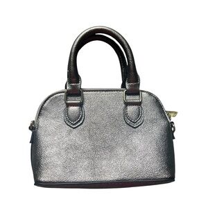 A New Day Silver/ Pewter Mini Bag with Sophisticated Design